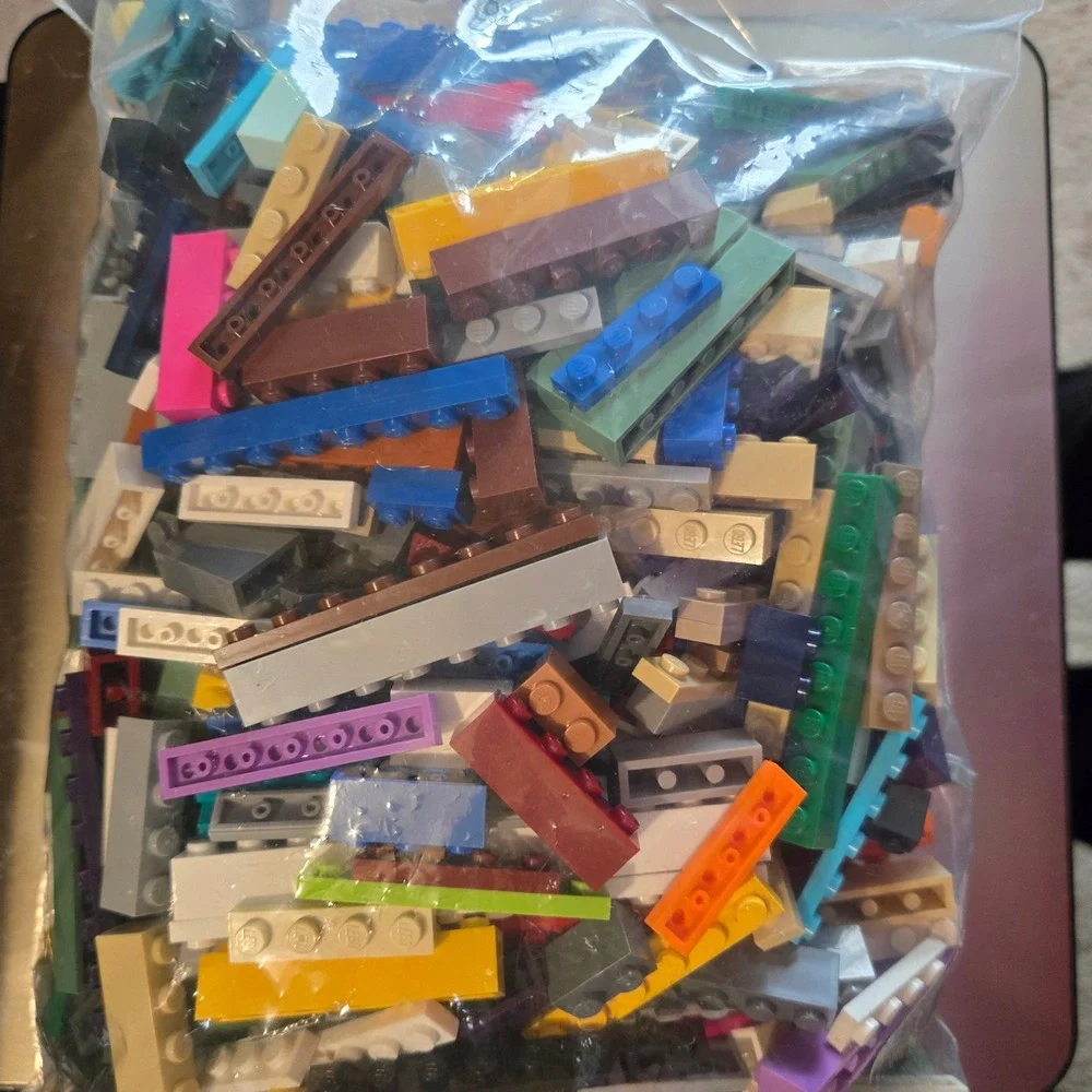 LEGO Assorted Bulk Building Bricks and Plates 2.6oz Kids Creative Play Lot